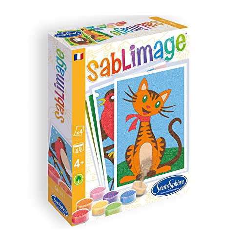 Sentosphère 3908100 Sandbilder Kreativ-Set Mini, Motiv: Freunde, Bastelset für Kinder ab 4 Jahren Sentosphère 3908100 Sandbilder Kreativ-Set Mini, Motiv: Freunde, Bastelset für Kinder ab 4 Jahren von Sentosphere