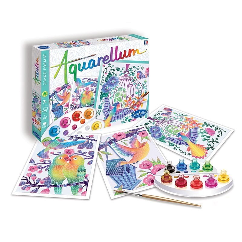 Sentosphère Aquarellum - Vögel Steigen Ab Sentosphere-6395 von Sentosphère