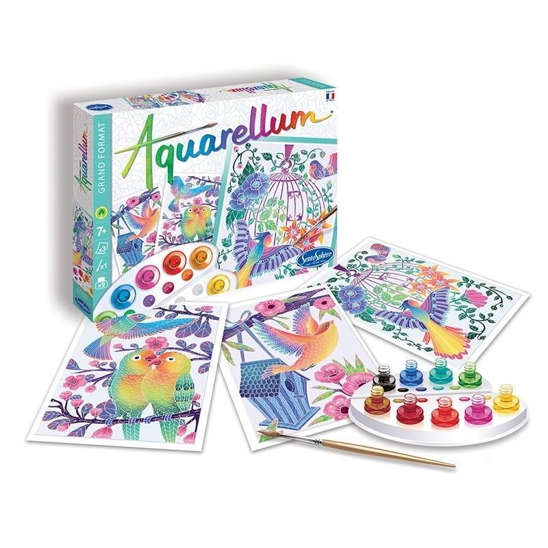 Sentosphère Aquarellum - Vögel Steigen Ab Sentosphere-6395 von Sentosphère