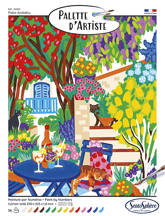 Sentosphère Palette D'Artiste - Andalusischer Patio Sentosphere-45200 von Sentosphère