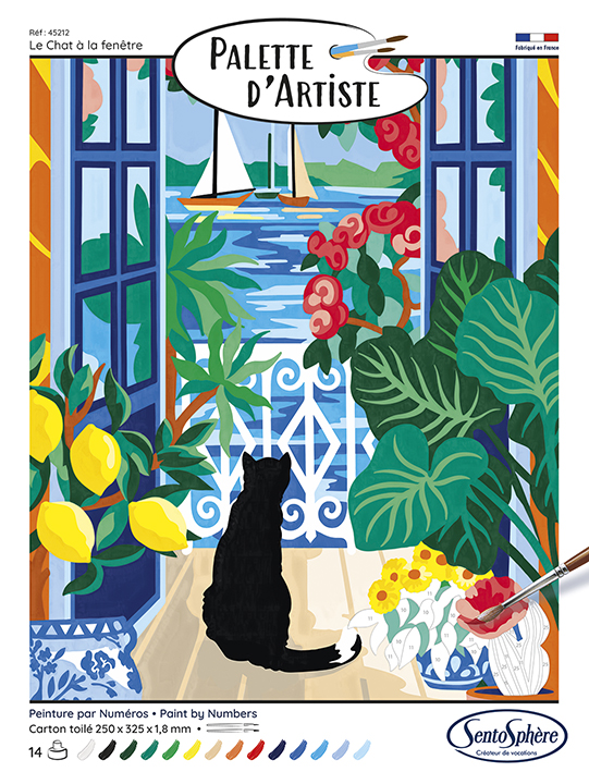 Sentosphère Palette D'Artiste - Die Katze Am Fenster Sentosphere-45212 von Sentosphère