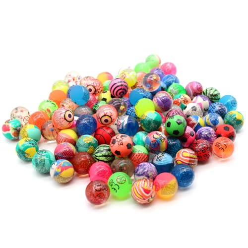 Senvianda 100 Stück Flummis 27mm, Verschiedene Motive, Mix, Flummies für Kinder, Gummiball Flummi, Bunte Flummis Gummibälle, Flummibälle für Kindergeburtstag, Party Senvianda 100 Stück Flummis 27mm, Verschiedene Motive, Mix, Flummies für Kinder, Gummiball Flummi, Bunte Flummis Gummibälle, Flummibälle für Kindergeburtstag, Party von Senvianda