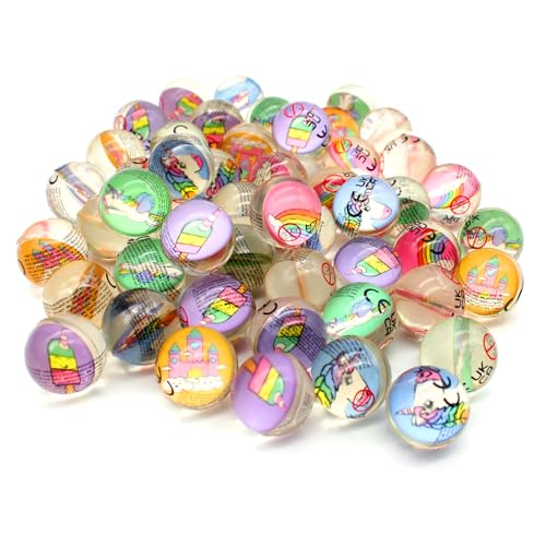 Senvianda 25 Stück Flummis 32mm, Verschiedene Einhorn Motive, Flummies für Kinder, Gummiball Flummi, Bunte Flummis Gummibälle, Flummibälle für Kindergeburtstag, Party Senvianda 25 Stück Flummis 32mm, Verschiedene Einhorn Motive, Flummies für Kinder, Gummiball Flummi, Bunte Flummis Gummibälle, Flummibälle für Kindergeburtstag, Party von Senvianda