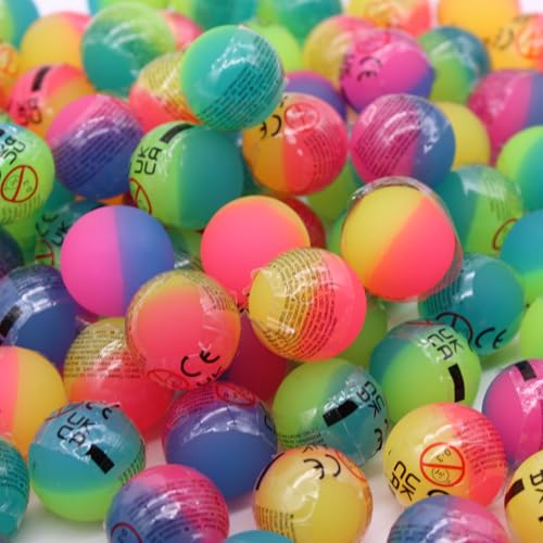 Senvianda 50 Stück Flummis 27mm, bunt gemischt, Flummies für Kinder, Gummiball Flummi, Bunte Flummis Gummibälle, Flummibälle für Kindergeburtstag, Party Senvianda 50 Stück Flummis 27mm, bunt gemischt, Flummies für Kinder, Gummiball Flummi, Bunte Flummis Gummibälle, Flummibälle für Kindergeburtstag, Party von Senvianda
