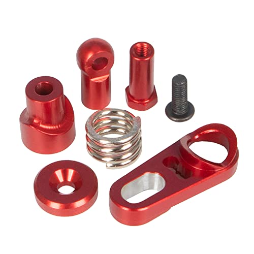 Seprendi Aluminiumlegierung 25T Servoarm Erh?Hen Lenkverbindung Servoteil Einfach zu Bedienen f¨¹r RC Auto 1/6 AXIAL SCX6 1/10 SCX10 III (Rot) von Seprendi