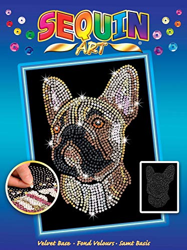 MAMMUT 8041712 - Sequin Art Paillettenbild Bulldogge, Hund, Steckbild, Bastelset mit Styropor-Rahmen, samtige Bildvorlage, Pailletten, Steckstiften, Anleitung, ab 8 Jahre, Bunt, 36 x 27 cm MAMMUT 8041712 - Sequin Art Paillettenbild Bulldogge, Hund, Steckbild, Bastelset mit Styropor-Rahmen, samtige Bildvorlage, Pailletten, Steckstiften, Anleitung, ab 8 Jahre, Bunt, 36 x 27 cm von Mammut Spiel & Geschenk