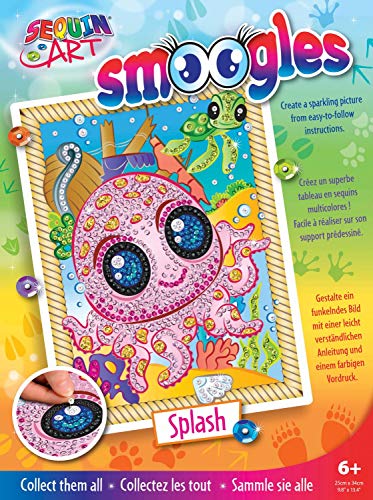 MAMMUT 8321813 - Sequin Art Paillettenbild Tiere, Oktopus, Steckbild, Komplettset mit Styropor-Rahmen, Bildvorlage, Pailletten, Steckstiften, Anleitung, Bastelset für Kinder ab 6 Jahre MAMMUT 8321813 - Sequin Art Paillettenbild Tiere, Oktopus, Steckbild, Komplettset mit Styropor-Rahmen, Bildvorlage, Pailletten, Steckstiften, Anleitung, Bastelset für Kinder ab 6 Jahre von Mammut Spiel & Geschenk