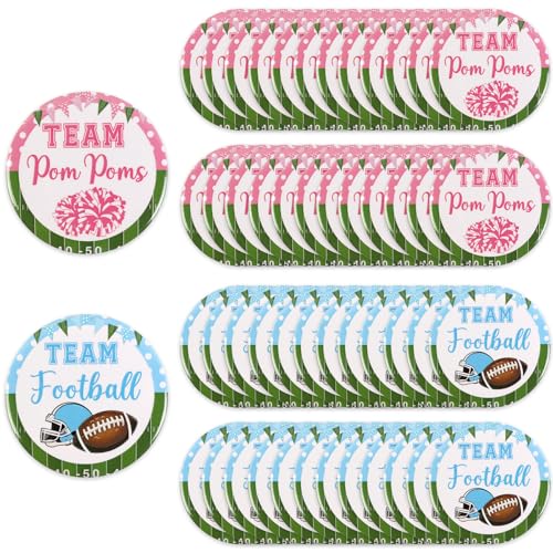 Serencatcher Fußball- oder Pompons, Partyzubehör, 48 Stück, Fußball- oder Pompom-Thema, Gender Reveal-Button für Sie oder Ihn Serencatcher Fußball- oder Pompons, Partyzubehör, 48 Stück, Fußball- oder Pompom-Thema, Gender Reveal-Button für Sie oder Ihn von Serencatcher