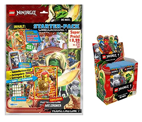 Blue Ocean Lego® Ninjago™ Trading Cards Serie 6 "DIE Insel - 1 x Starterpack Sammelmappe +1 Display je 50 Booster von Serie 2