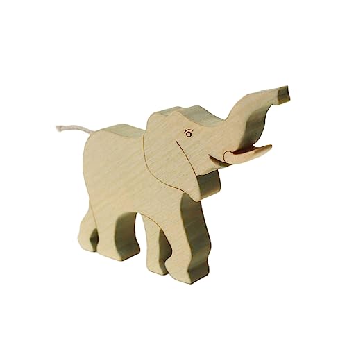 Serli - Elefant Holzspielzeug für Kleinkinder in Handarbeit gefertigt, FSC-zertifizierte Materialien, Spielzeug mit Tieren, Holztiere von Serli