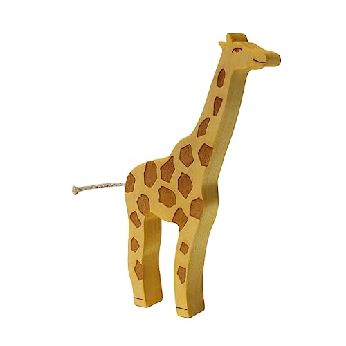 Serli - Giraffe Holzspielzeug für Kleinkinder in Handarbeit gefertigt, FSC-zertifizierte Materialien, Spielzeug mit Tieren, Holztiere von Serli