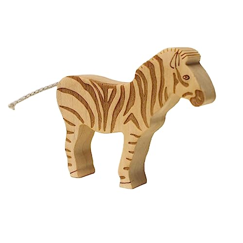 Serli - Zebra Holzspielzeug für Kleinkinder in Handarbeit gefertigt, FSC-zertifizierte Materialien, Spielzeug mit Tieren, Holztiere von Serli