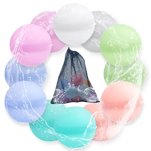 Sertay 12 Stück Pool Spielzeug, Silikon Wasserballons, Wasserspielzeug Kinder, Silikon Wasserbomben Kinder, Sommerspaß Wasserspielzeug, Geeignet für Familienaktivitäten, Strandspiele, Poolpartys Sertay 12 Stück Pool Spielzeug, Silikon Wasserballons, Wasserspielzeug Kinder, Silikon Wasserbomben Kinder, Sommerspaß Wasserspielzeug, Geeignet für Familienaktivitäten, Strandspiele, Poolpartys von Sertay