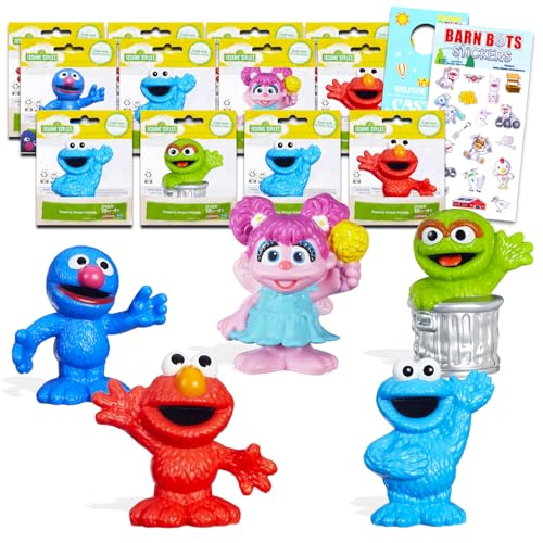 Sesame Street Mini-Figuren-Set für Kinder – Bündel mit 12 Minifiguren zum Sammeln mit Elmo, Krümelmonster, mehr, plus Aufklebern, mehr | Sesame Street Partygeschenke Sesame Street Mini-Figuren-Set für Kinder – Bündel mit 12 Minifiguren zum Sammeln mit Elmo, Krümelmonster, mehr, plus Aufklebern, mehr | Sesame Street Partygeschenke von Sesame Street