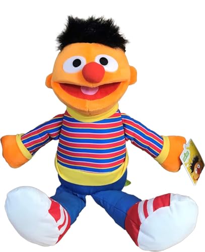 Sesamstraße Sesame Street Plüsch Ernie (orange) 11"/28cm sitzend und 15"/40cm stehend - Qualität super Soft von Sesame Street