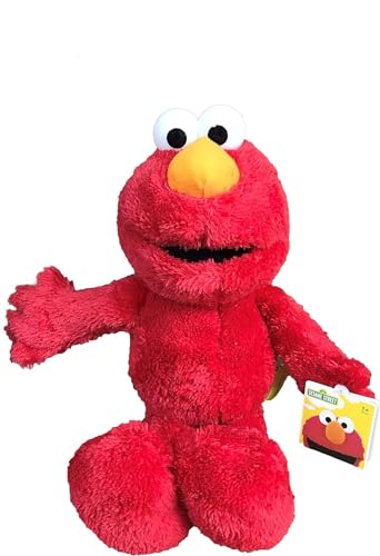 Sesamstraße Sesame Street Plüsch Elmo (rot) 11"/28cm sitzend und 15"/40cm stehend - Qualität super Soft von Sesame Street