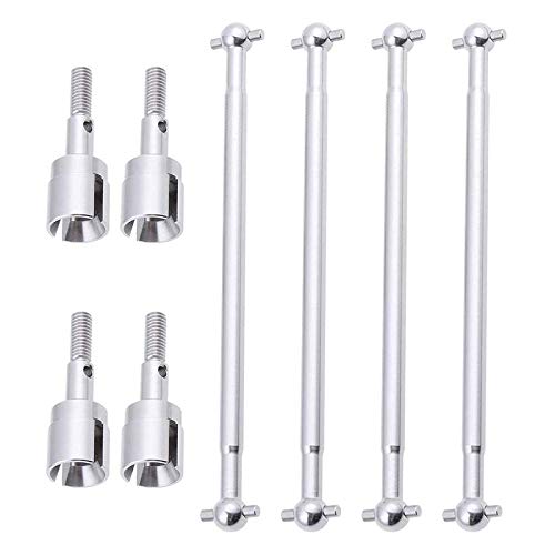 Sessleger 08029 Dogbones 89,5 mm und Radachse 02033 Antriebswelle für 1/10 Redcat Exceed Auto Fernbedienung Silber von Sessleger