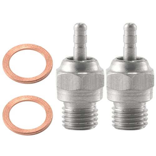 Sessleger 2 Glühkerzen, Hot Spark, Motorteile, Zubehör für Nitro-, für OS RC Auto 70117, N3 von Sessleger