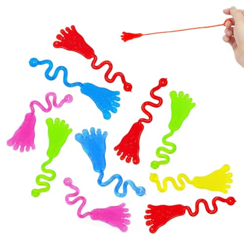 10 Stück Sticky Hands Kinderspielzeug, Sticky Foot Toy Bulk, Stretchy Foot Shaped Fidget Toys, Fußform Aus Dehnbarem Klebzfidgetspielzeug, Stressabbau Spielzeug Für Mädchen Und jungens 10 Stück Sticky Hands Kinderspielzeug, Sticky Foot Toy Bulk, Stretchy Foot Shaped Fidget Toys, Fußform Aus Dehnbarem Klebzfidgetspielzeug, Stressabbau Spielzeug Für Mädchen Und jungens von Setauoo