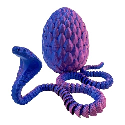 3D Gedrucktes Schlangenei, Gedruckte Schlange Im Ei Bewegliche Schlange Fidget Toy, 3D Druck Schlangeneier Zappelspielzeug, Cobra Ei Set Spielzeug Für Heimbüro Dekoration Und Geschenk 36cm 3D Gedrucktes Schlangenei, Gedruckte Schlange Im Ei Bewegliche Schlange Fidget Toy, 3D Druck Schlangeneier Zappelspielzeug, Cobra Ei Set Spielzeug Für Heimbüro Dekoration Und Geschenk 36cm von Setauoo