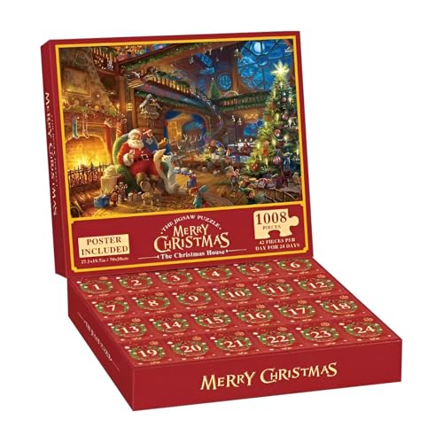 Adventskalender 2024 Puzzle, Weihnachts Adventskalender, Jigsaw Puzzles 1008 Teile Countdown Bis Weihnachte, Überraschungs Weihnachts Countdown Kalender, Für Familienspiele Heimdekoration Adventskalender 2024 Puzzle, Weihnachts Adventskalender, Jigsaw Puzzles 1008 Teile Countdown Bis Weihnachte, Überraschungs Weihnachts Countdown Kalender, Für Familienspiele Heimdekoration von Setauoo