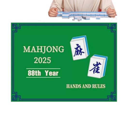 Mahjong Karten 2025, Mah Jongg Score Karten, Tragbare Wiederverwendbare 2025 Mahjong Karte, Mahjong Karte für Hände und Regeln, Mah Jongg League Scorecard für Anfänger Mahjong Karten 2025, Mah Jongg Score Karten, Tragbare Wiederverwendbare 2025 Mahjong Karte, Mahjong Karte für Hände und Regeln, Mah Jongg League Scorecard für Anfänger von Setauoo