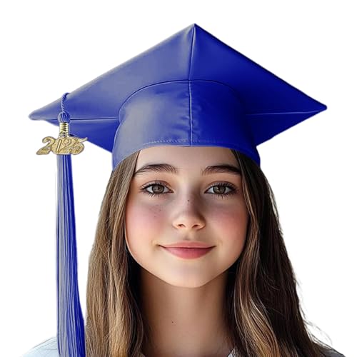 Setauoo Abschlusskappe bei Erwachsenen, Abschlusskappen | Bequeme verstellbare Junggesellenhelme mit Jahrplatte,Kleideraccessoire -Foto -Requisiten, Abitur -Souvenirs für Schulversammlungen, Cosplay von Setauoo