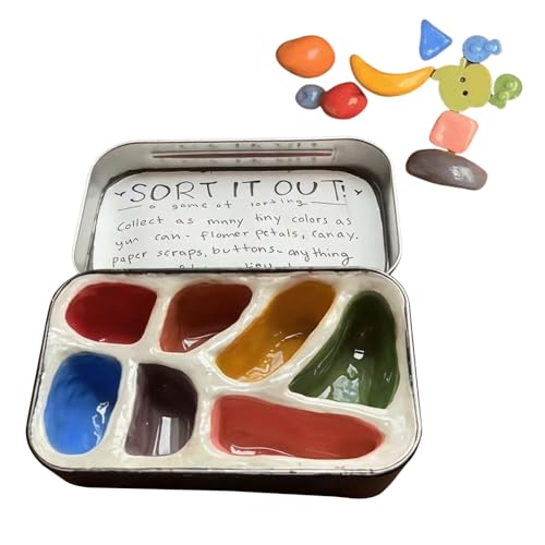 Setauoo Beruhigendes Sinnes Spielzeug - Leichte Kompakte Sensorik Sortierdose,Zur Fokussierung Und Entspannung Für Zuhause Bei Konzentrationsschwierigkeiten von Setauoo