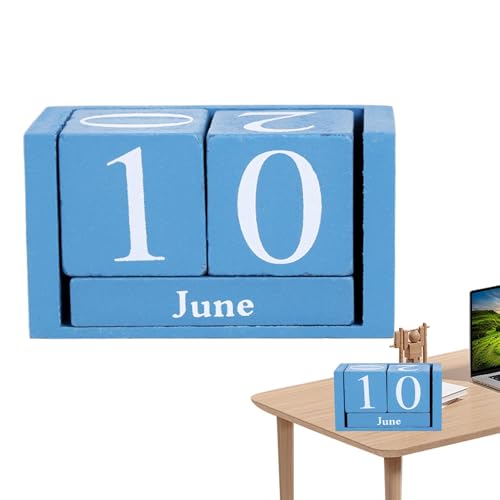 Setauoo Holzkalenderblöcke, Holzblockkalender für Schreibtisch | Perpetual Kalender | Holzmonatsdatum -Displayblöcke für Lehrer Schüler Klassenzimmer rustikaler Bauernhaus Schreibtisch Zubehör Setauoo Holzkalenderblöcke, Holzblockkalender für Schreibtisch | Perpetual Kalender | Holzmonatsdatum -Displayblöcke für Lehrer Schüler Klassenzimmer rustikaler Bauernhaus Schreibtisch Zubehör von Setauoo