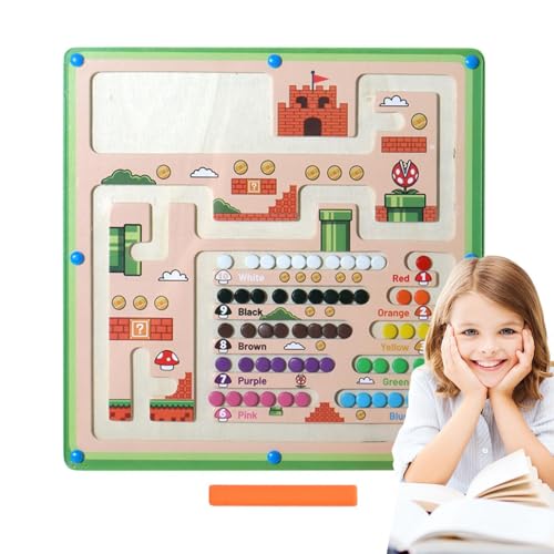Setauoo Magnetisches Labyrinth - Brettspiel Magnete Zahlen Labyrinth,Buntes Glattes Lernspielzeug Für Kindergeburtstag Weihnachten Setauoo Magnetisches Labyrinth - Brettspiel Magnete Zahlen Labyrinth,Buntes Glattes Lernspielzeug Für Kindergeburtstag Weihnachten von Setauoo