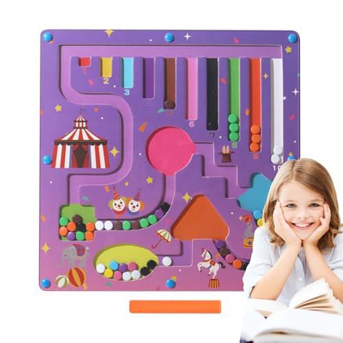 Setauoo Magnetisches Labyrinth | Magnetisches Labyrinth Zählspiel - Farbiges Glattes Lernspielzeug Für Kindergeburtstage Und Festtage von Setauoo