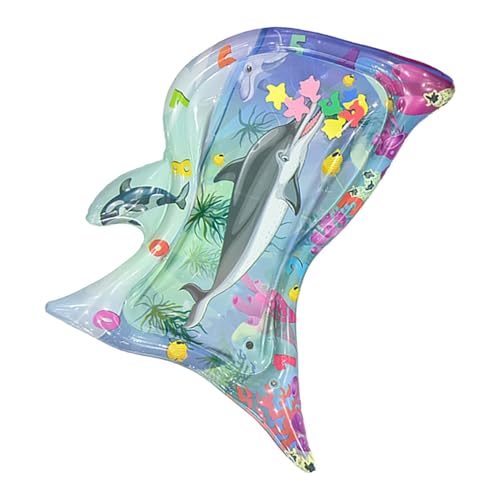 Setauoo Wasserempfindliche Spielmatte, Wasserpad für Haustiere | Aufblasbare sensorische Spielmatte für Haustiere - Krabbeltrainings-Klappmatte mit Kühleffekt für Gras, Boden und Fliesen von Setauoo