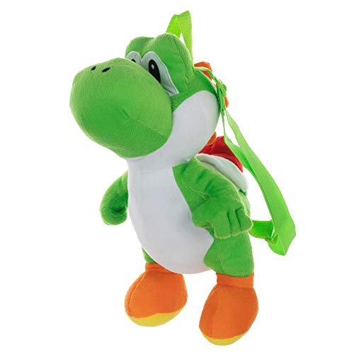 Seven Times Six Nintendo Super Mario Bros Yoshi 3D Plüsch Charakter Rucksack, Grün , Einheitsgröße, Modern von Seven Times Six