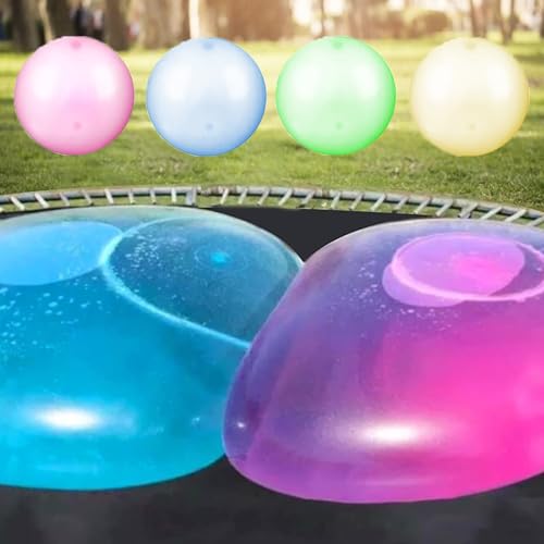 4er-Pack Wasserblasenball Wasserball transparenter Hüpfballon, aufblasbarer Wasserball Magischer Blasenball hüpfende Luftballons Aufblasbarer Wasserball Beach Garden Ball Party im Freien, 4 Farben von SevenMye