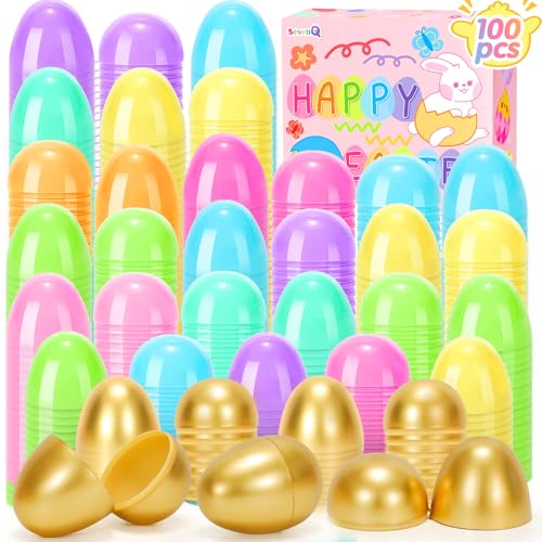 SevenQ Kunststoff-Ostereier befüllbar, leer, bunt, für Osterkörbchen, Ostergeschenke für Kinder, Partygeschenke, Süßigkeiten gefüllte Pinata, Schatzkiste, Spielzeug, Klassenzimmer, Goodie-Tüten SevenQ Kunststoff-Ostereier befüllbar, leer, bunt, für Osterkörbchen, Ostergeschenke für Kinder, Partygeschenke, Süßigkeiten gefüllte Pinata, Schatzkiste, Spielzeug, Klassenzimmer, Goodie-Tüten von SevenQ