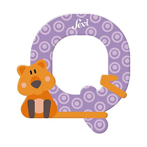 Sevi 83017 Tier Holzbuchstaben Q Quokka ca. 10 cm, Türbuchstaben für Kinderzimmer, ABC Lernspielzeug aus Holz, pädagogisches Spielzeug für Kinder ab 3 Jahren, Buchstabe Tiere, Lila Sevi 83017 Tier Holzbuchstaben Q Quokka ca. 10 cm, Türbuchstaben für Kinderzimmer, ABC Lernspielzeug aus Holz, pädagogisches Spielzeug für Kinder ab 3 Jahren, Buchstabe Tiere, Lila von Sevi