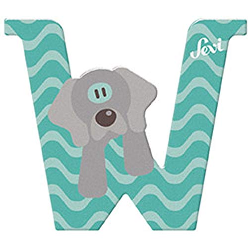 Sevi 83023 Tier Holzbuchstaben W Weimaraner Hund ca. 10 cm, Türbuchstaben für Kinderzimmer, ABC Lernspielzeug aus Holz, pädagogisches Spielzeug für Kinder ab 3 Jahren, Buchstabe Tiere, Blau Sevi 83023 Tier Holzbuchstaben W Weimaraner Hund ca. 10 cm, Türbuchstaben für Kinderzimmer, ABC Lernspielzeug aus Holz, pädagogisches Spielzeug für Kinder ab 3 Jahren, Buchstabe Tiere, Blau von Sevi