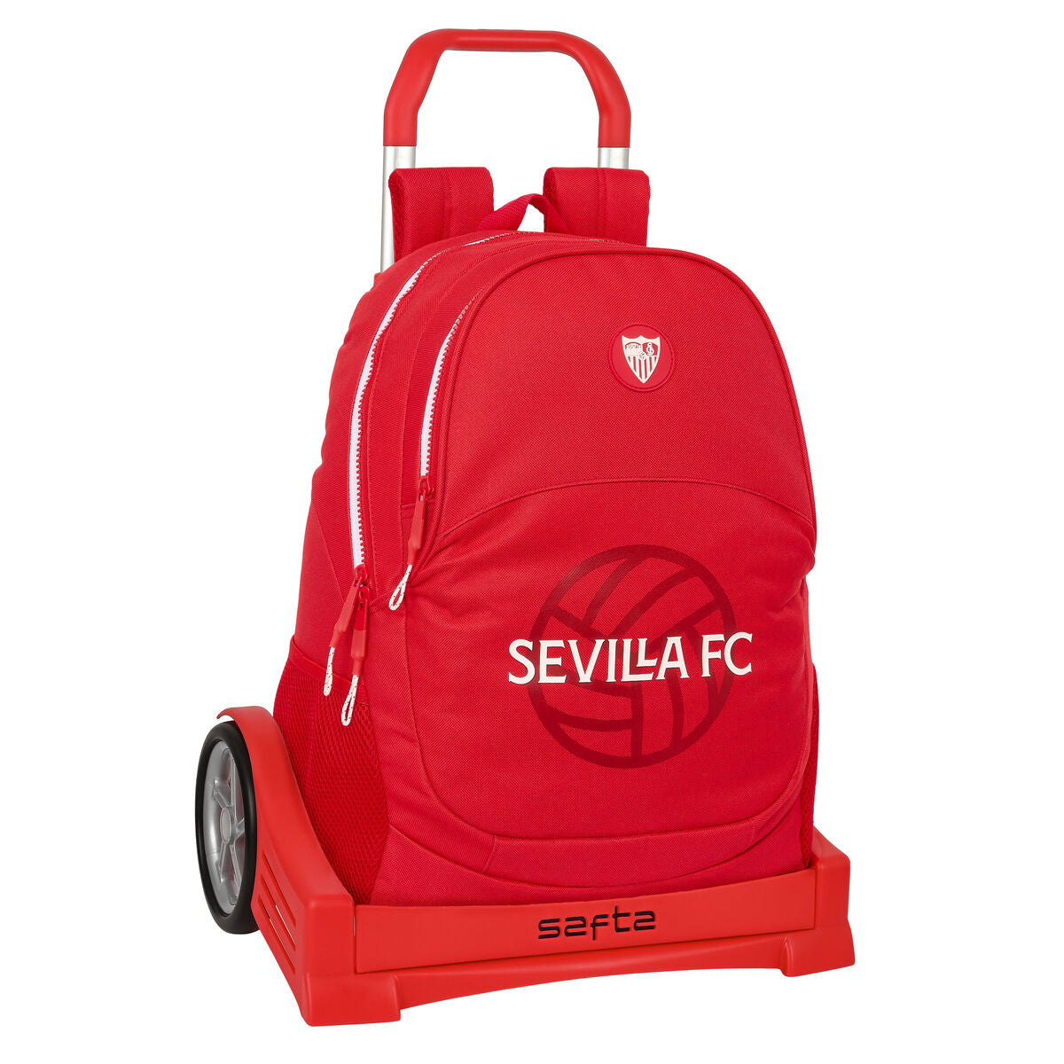 Schulrucksack mit Rädern Sevilla Fútbol Club Rot 32 x 44 x 16 cm von Sevilla Fútbol Club
