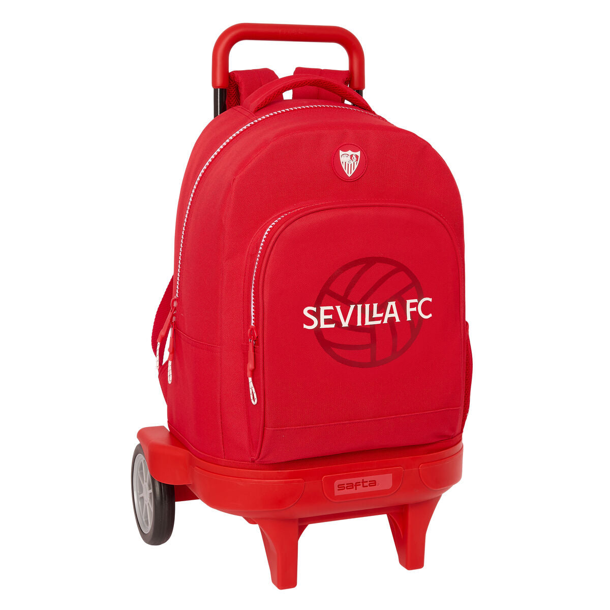 Schulrucksack mit Rädern Sevilla Fútbol Club Rot 33 x 45 x 22 cm von Sevilla Fútbol Club