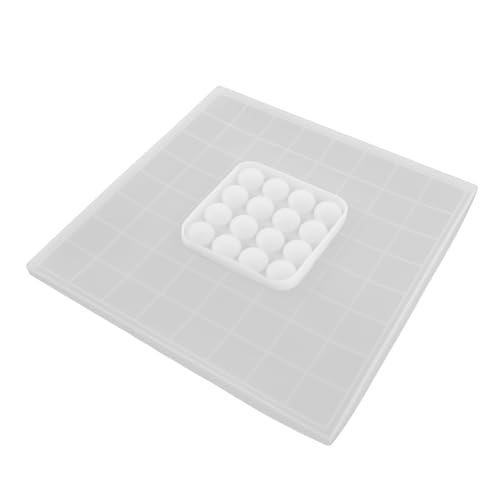Sewroro 1 Satz Backgammon-form Schwarzes Schimmel-brettspiel Schachbrettform Gehen Sie Spielform Übertopfform Formen Für Brettspiele Backgammon-spiele Würfelform Kieselgel von Sewroro