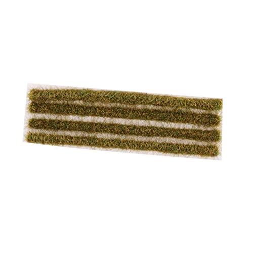 Sewroro 1 Satz Miniatur Statisches Gras für Reisfeld Dekoration DIY Mikro Landschaftsgrasstreifen für Modelleisenbahnen und Spielteppiche Natürliche Textur für Kreative Landschaften von Sewroro