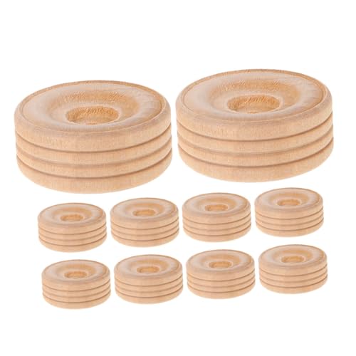 Sewroro 10 Stück Holzrad Modellauto Ersatzräder Rad Modellautoräder Holzräder DIY Automodelle Mini Holz Bastelrad Holzspielzeug Radteile Beige Sewroro 10 Stück Holzrad Modellauto Ersatzräder Rad Modellautoräder Holzräder DIY Automodelle Mini Holz Bastelrad Holzspielzeug Radteile Beige von Sewroro