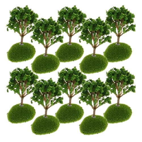 Sewroro 10 Stück Miniaturbaum Modell Künstliche Bäume für Diorama Architektur und Kreative Gestaltung Strapazierfähiges Plastik für Kleine Räume und von Sewroro