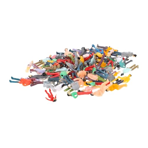Sewroro 100 Stück Konstruktions Sandtischmodell Dummy Figuren Modellbausätze Miniatur Szenenmodell Mini Personenfiguren Für Projekte Architekturmodellmaterialien von Sewroro