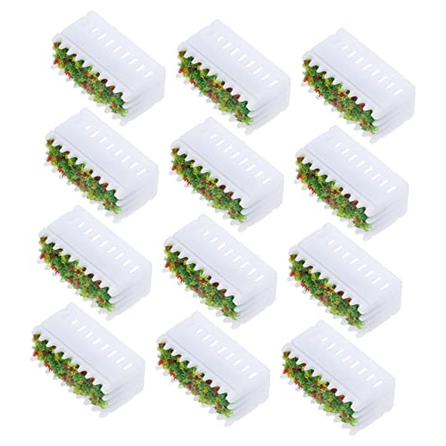Sewroro Landschaftsbau Mini Blumenbeete Weiß Pflanzer Miniatur Garten Decor Blume Handwerk von Sewroro