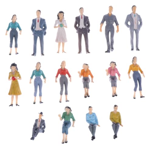 Sewroro 16 Stück Miniatur Figuren Bunte Menschenfiguren für Architekturmodelle Puppenhaus Zubehör Zufällige Farben Zufällige Farbe Sewroro 16 Stück Miniatur Figuren Bunte Menschenfiguren für Architekturmodelle Puppenhaus Zubehör Zufällige Farben Zufällige Farbe von Sewroro