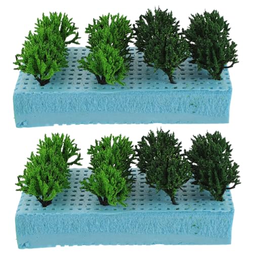 Sewroro 2 Boxen DIY Miniatur Militärische Vegetationsmodelle Realistische Sträucher für Sandtisch Landschaftsbau Handarbeit Leichte Mikro Landschaftsdekoration Einfach zu Verwenden von Sewroro