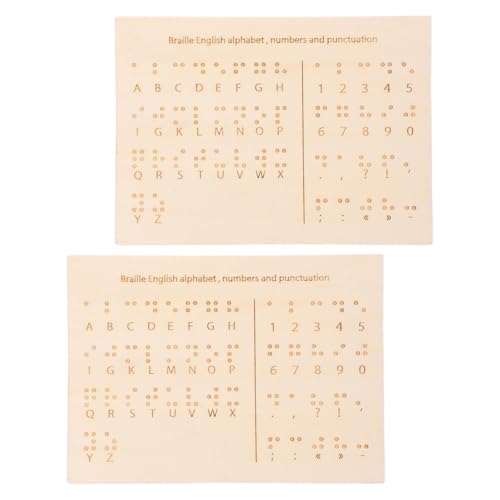 Sewroro 2 Stück Braille Lernhilfe Erhabene Punkte Tabelle Braille Erhabene Punkte Pädagogische Braille Tafel Braille Zahlentafel Blindentafeln Braille Lernwerkzeug Braille Lernen Sewroro 2 Stück Braille Lernhilfe Erhabene Punkte Tabelle Braille Erhabene Punkte Pädagogische Braille Tafel Braille Zahlentafel Blindentafeln Braille Lernwerkzeug Braille Lernen von Sewroro