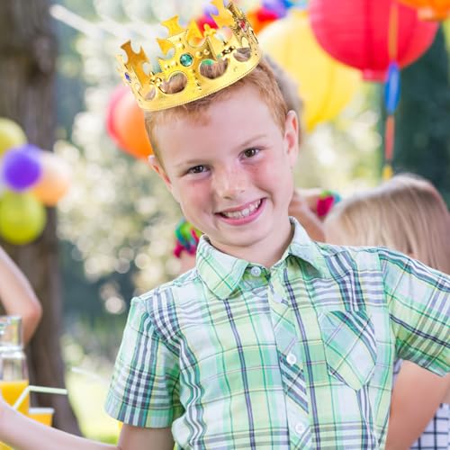 Sewroro 2 Stück Halloween-Partykronen König-Königin-Krone Aus Kunststoff Antike Königliche Mittelalterliche Kreuzkrone Theaterrequisite Für Halloween- Und Geburtstagsparty-Gastgeschenke Sewroro 2 Stück Halloween-Partykronen König-Königin-Krone Aus Kunststoff Antike Königliche Mittelalterliche Kreuzkrone Theaterrequisite Für Halloween- Und Geburtstagsparty-Gastgeschenke von Sewroro
