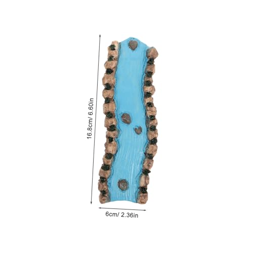 Sewroro 2 Stück Sandtisch Landschaftsbau Handwerk Feengarten Flussdekoration Miniatur Bachszene Miniatur Fluss Sandwasseranzeige Gebogener Fluss Für Miniaturgarten Harz von Sewroro